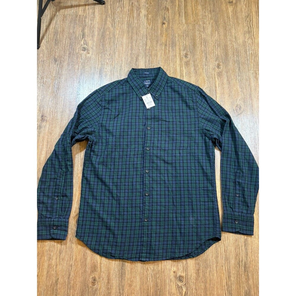 NEW J Crew Shirt Mens Medium Classic Fit Brushed Twill Button Down Preppy